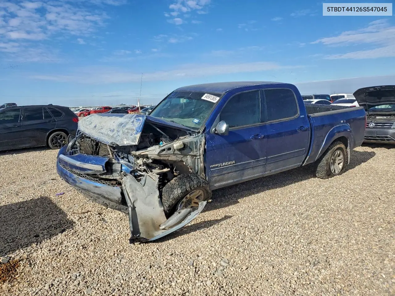 5TBDT44126S547045 2006 Toyota Tundra Double Cab Sr5