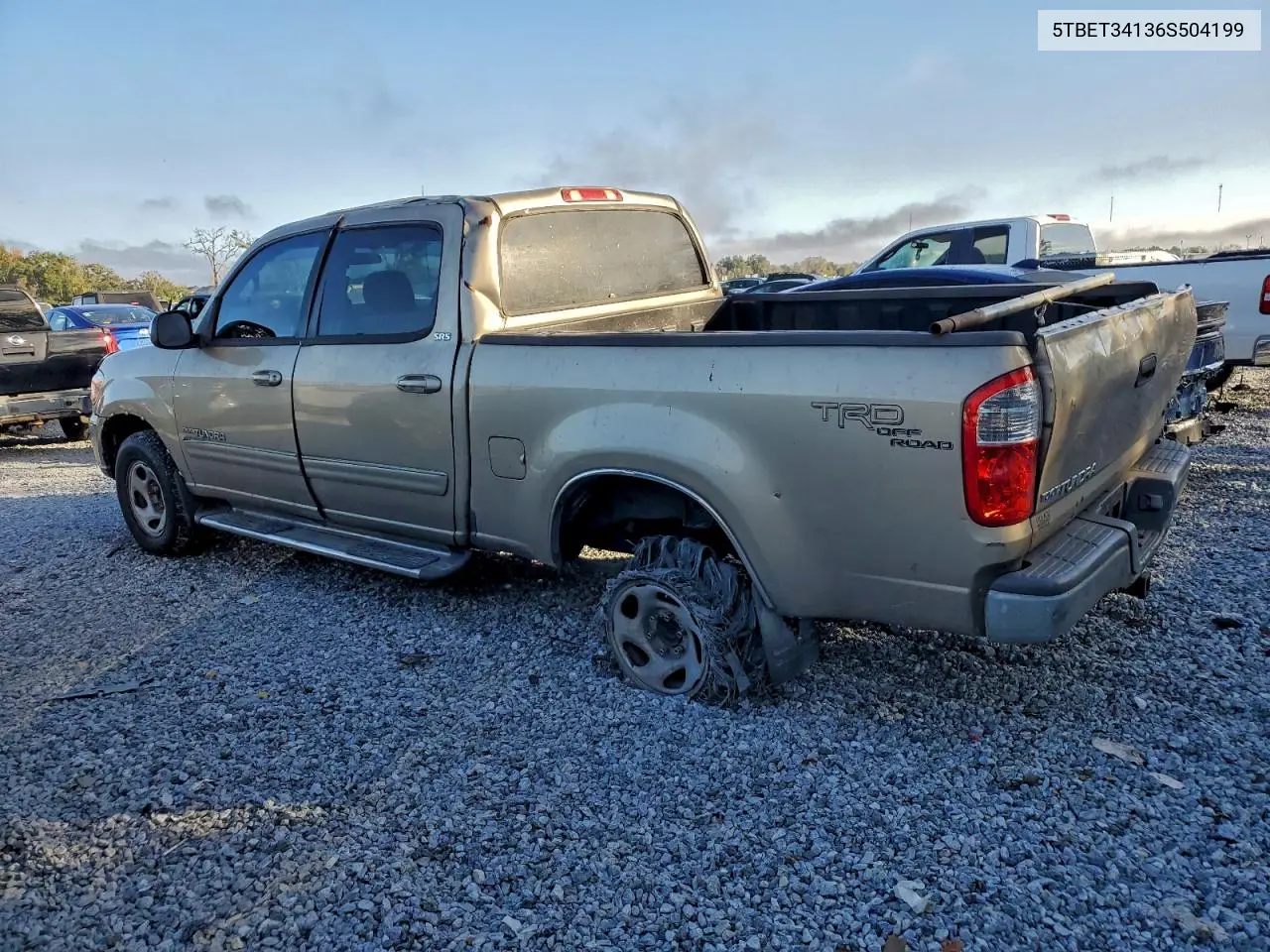 5TBET34136S504199 2006 Toyota Tundra Double Cab Sr5
