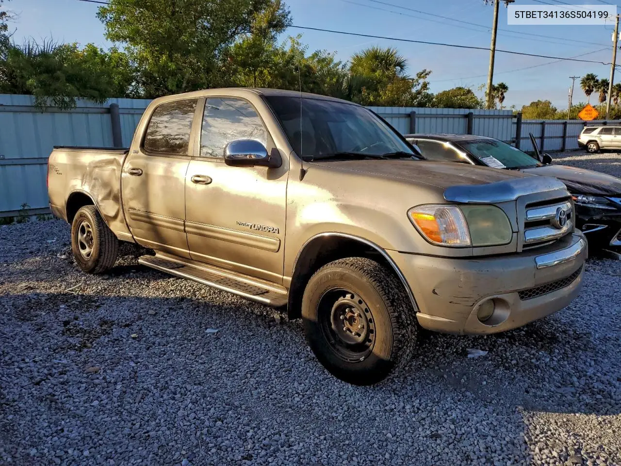 5TBET34136S504199 2006 Toyota Tundra Double Cab Sr5