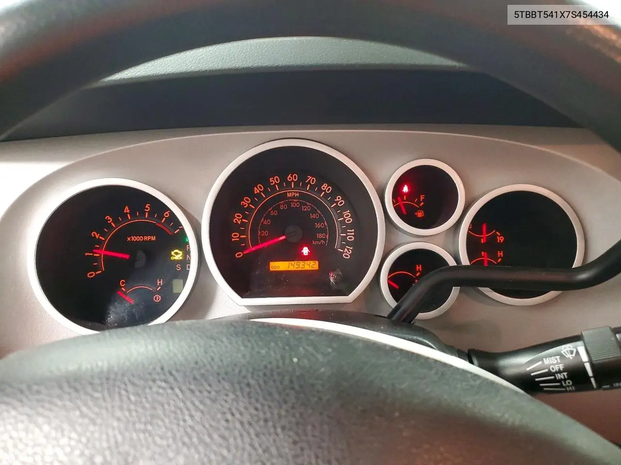5TBBT541X7S454434 2007 Toyota Tundra Sr5