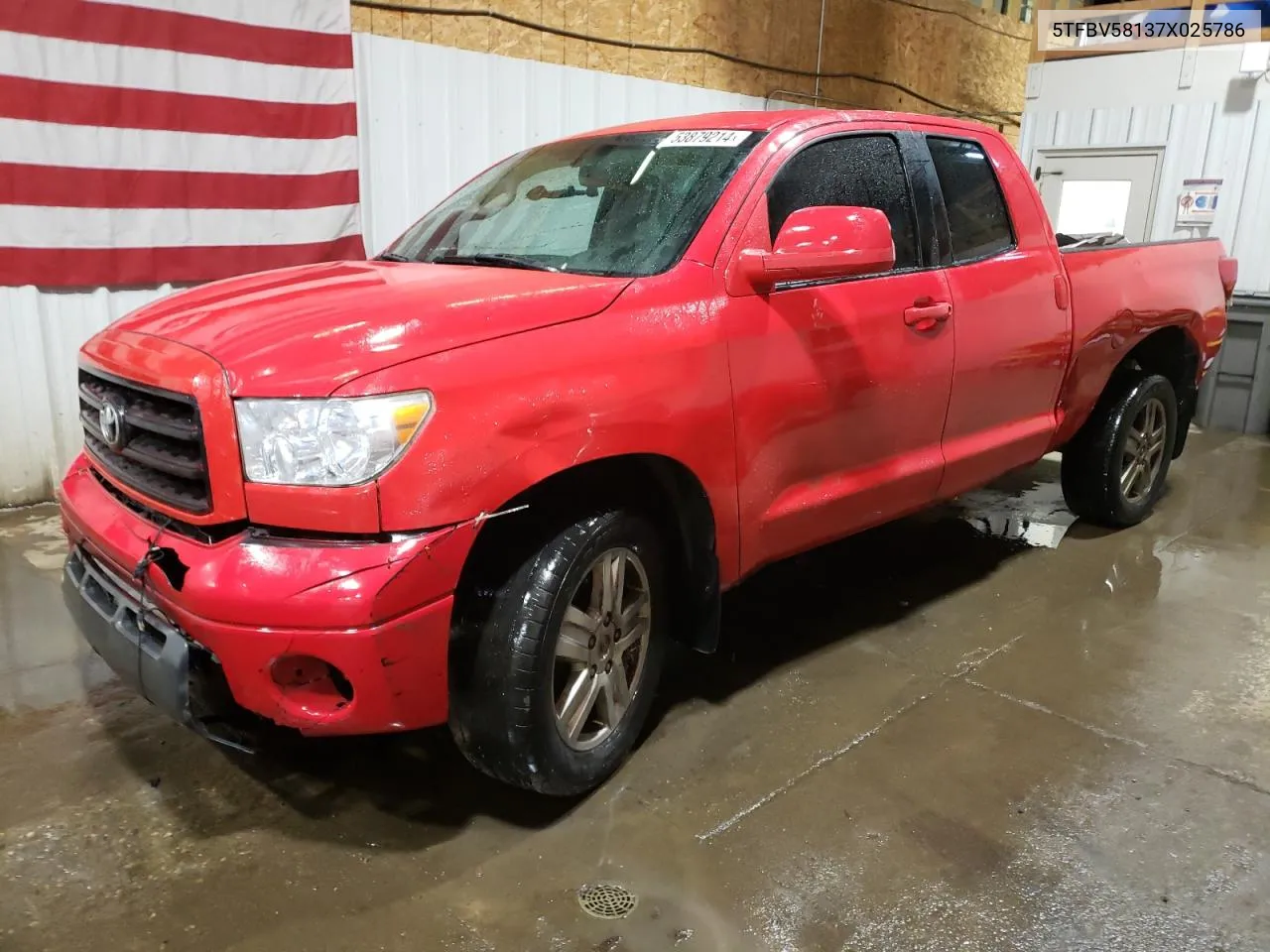 2007 Toyota Tundra Double Cab Limited VIN: 5TFBV58137X025786 Lot: 53879214