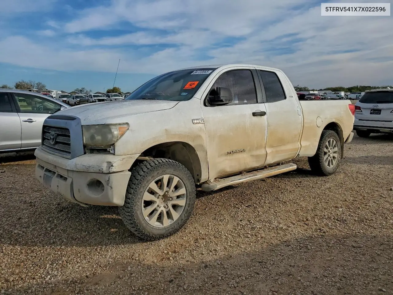 5TFRV541X7X022596 2007 Toyota Tundra Double Cab Sr5