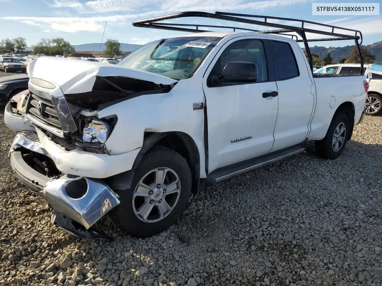 5TFBV54138X051117 2008 Toyota Tundra Double Cab