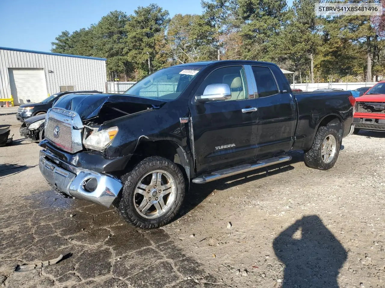 5TBRV541X8S481496 2008 Toyota Tundra Double Cab