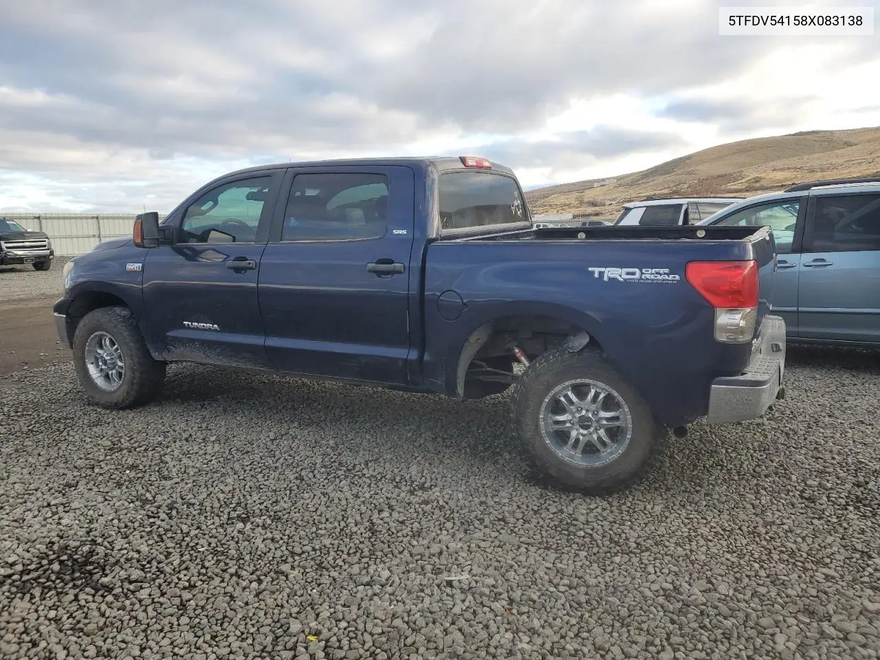 5TFDV54158X083138 2008 Toyota Tundra Crewmax