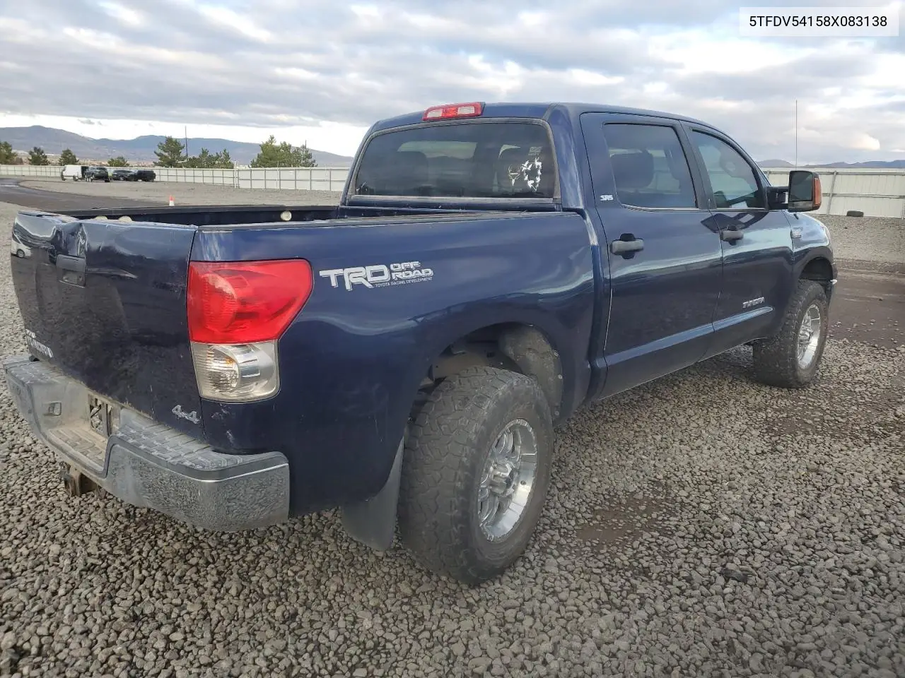 5TFDV54158X083138 2008 Toyota Tundra Crewmax