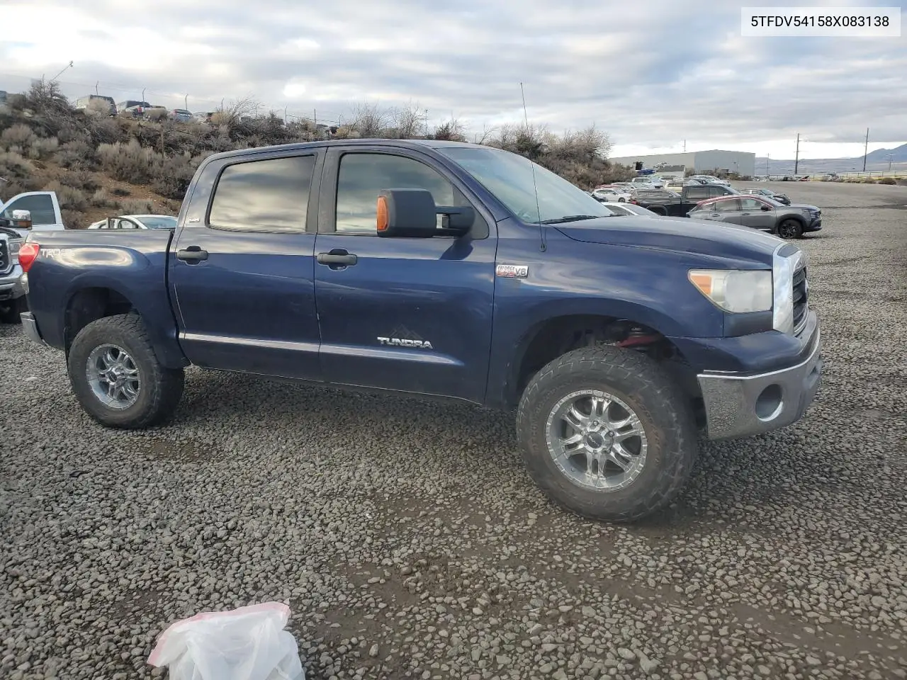 5TFDV54158X083138 2008 Toyota Tundra Crewmax