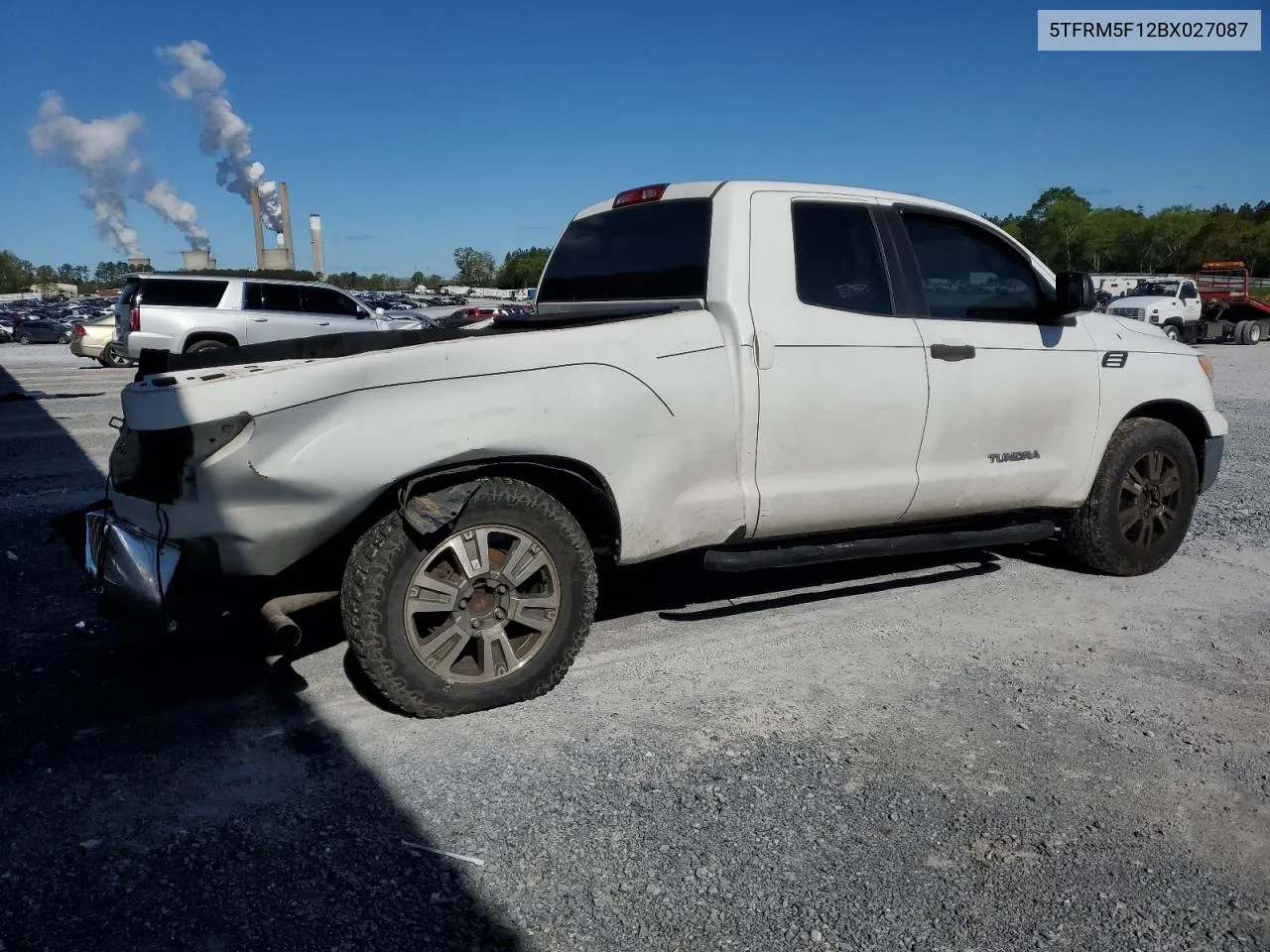 2011 Toyota Tundra Double Cab Sr5 VIN: 5TFRM5F12BX027087 Lot: 49798814