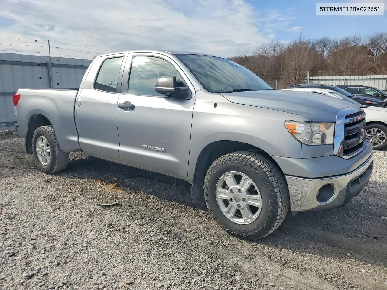 5TFRM5F12BX022651 2011 Toyota Tundra Double Cab Sr5