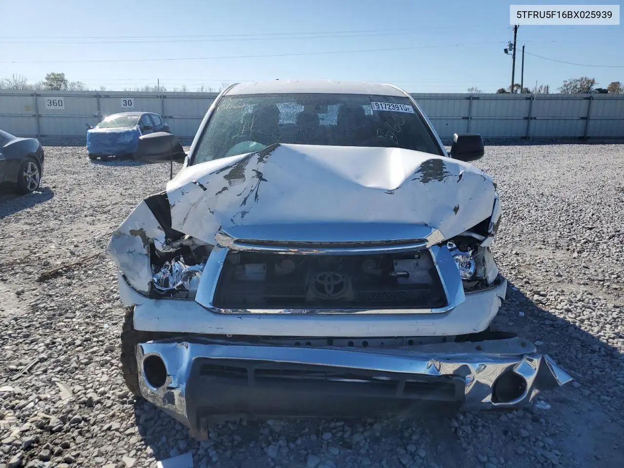 5TFRU5F16BX025939 2011 Toyota Tundra Double Cab Sr5