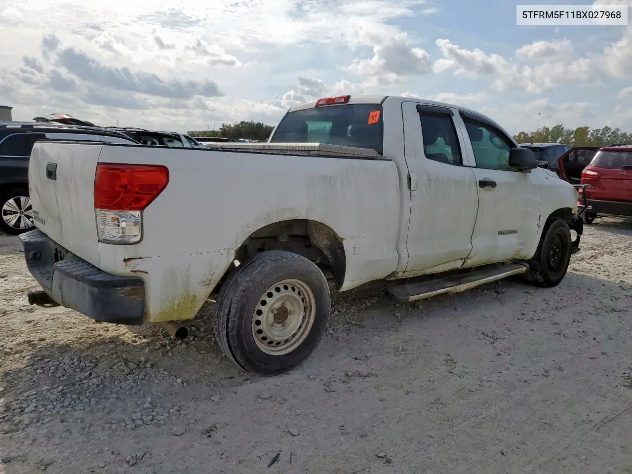 5TFRM5F11BX027968 2011 Toyota Tundra Double Cab Sr5