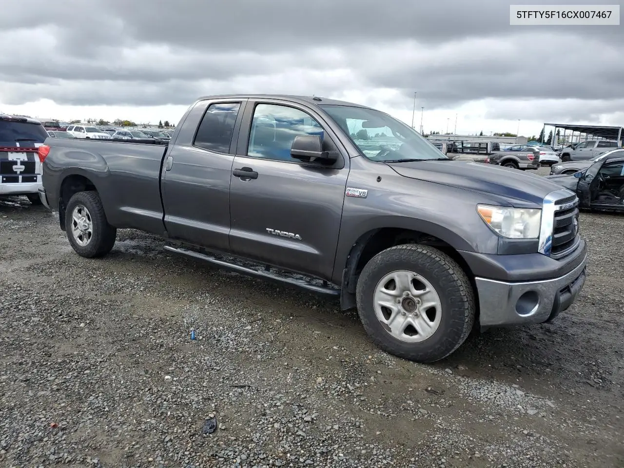 5TFTY5F16CX007467 2012 Toyota Tundra Double Cab Sr5