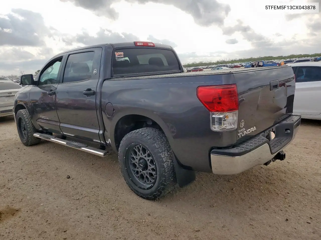 5TFEM5F13CX043878 2012 Toyota Tundra Crewmax Sr5