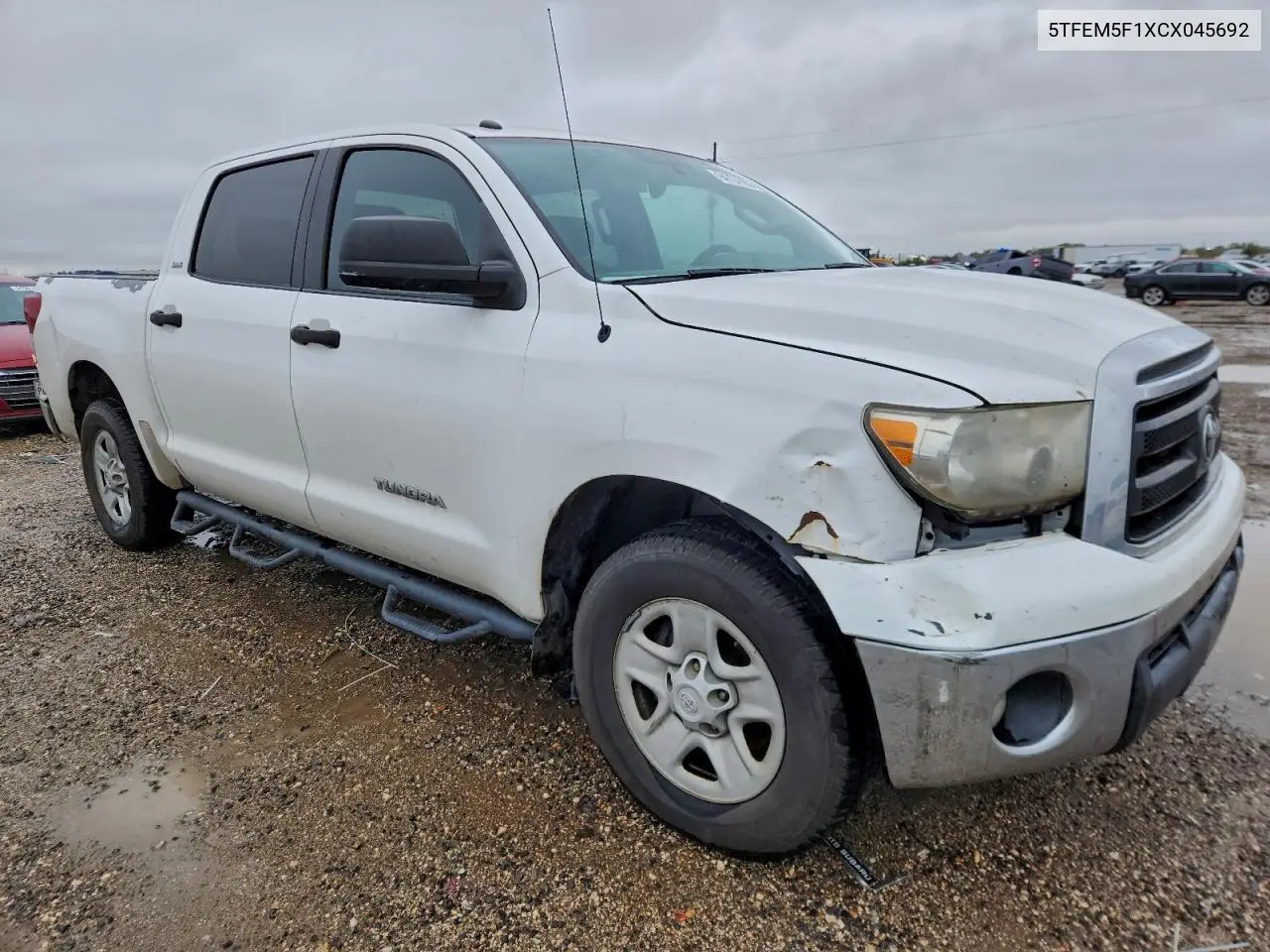 5TFEM5F1XCX045692 2012 Toyota Tundra Crewmax Sr5