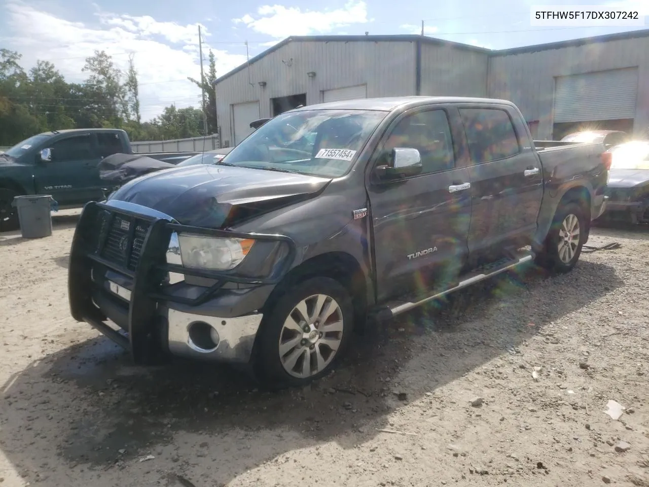 2013 Toyota Tundra Crewmax Limited VIN: 5TFHW5F17DX307242 Lot: 71557454