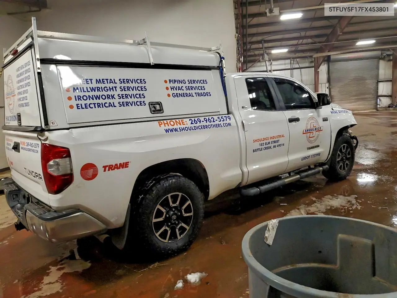 5TFUY5F17FX453801 2015 Toyota Tundra Double Cab Sr