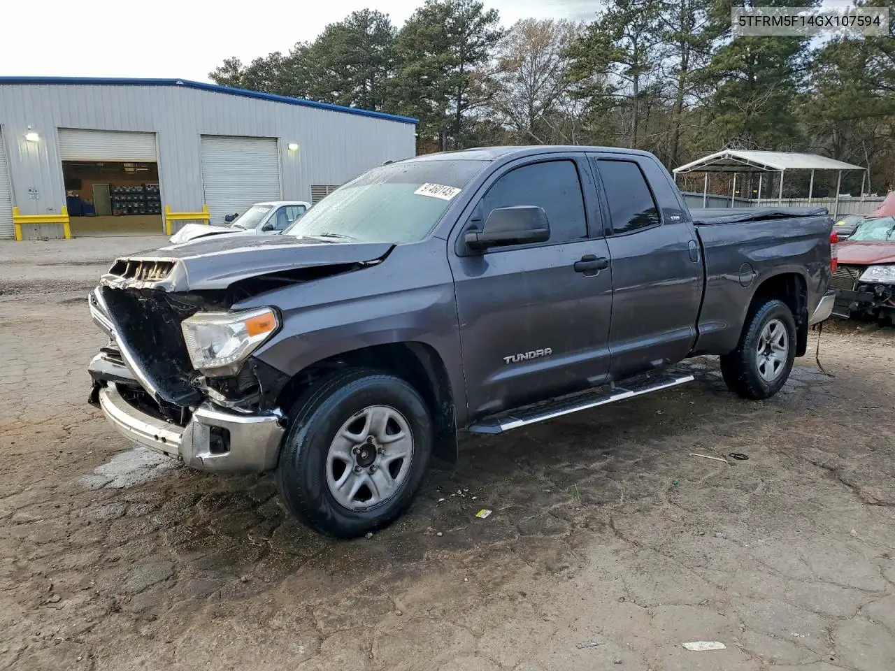 5TFRM5F14GX107594 2016 Toyota Tundra Double Cab Sr
