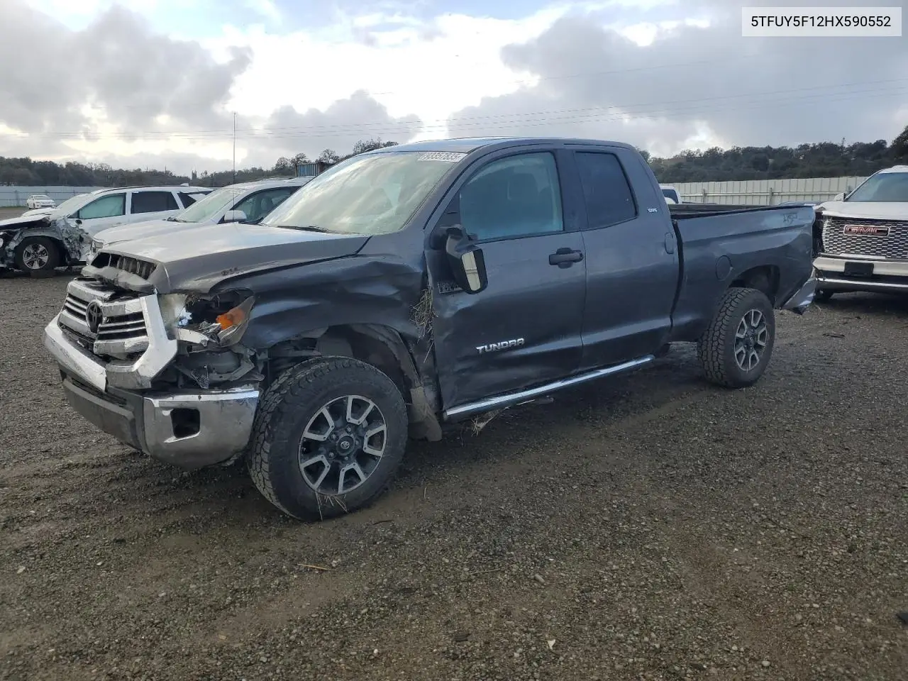 5TFUY5F12HX590552 2017 Toyota Tundra Double Cab Sr