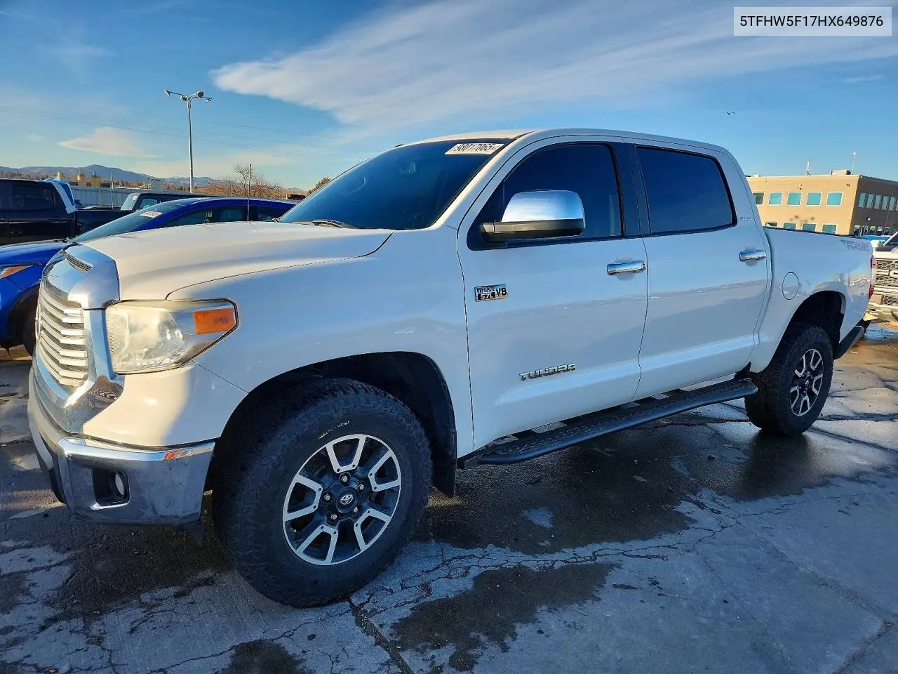 5TFHW5F17HX649876 2017 Toyota Tundra Crewmax Limited