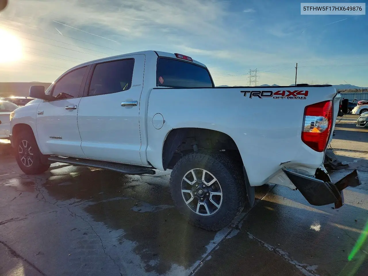 5TFHW5F17HX649876 2017 Toyota Tundra Crewmax Limited