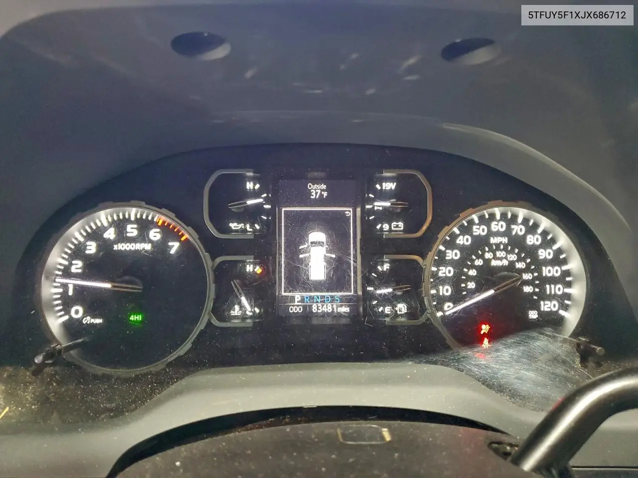 5TFUY5F1XJX686712 2018 Toyota Tundra Double Cab Sr