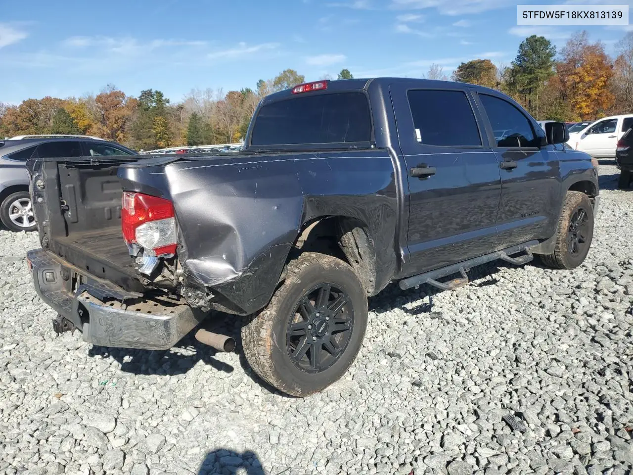 5TFDW5F18KX813139 2019 Toyota Tundra Crewmax Sr5