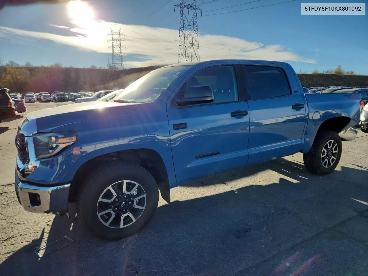 5TFDY5F10KX801092 2019 Toyota Tundra Crewmax Sr5