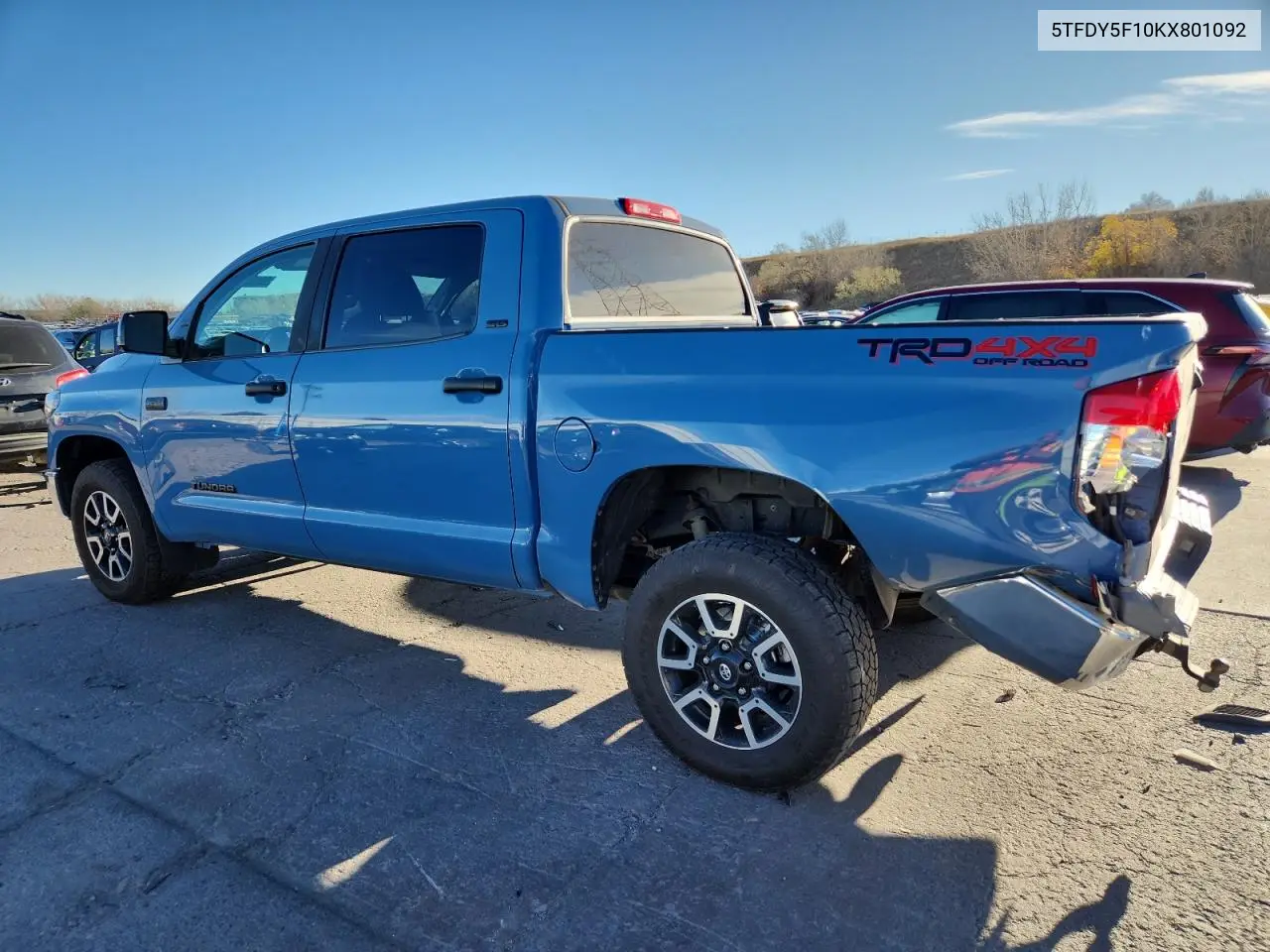 5TFDY5F10KX801092 2019 Toyota Tundra Crewmax Sr5
