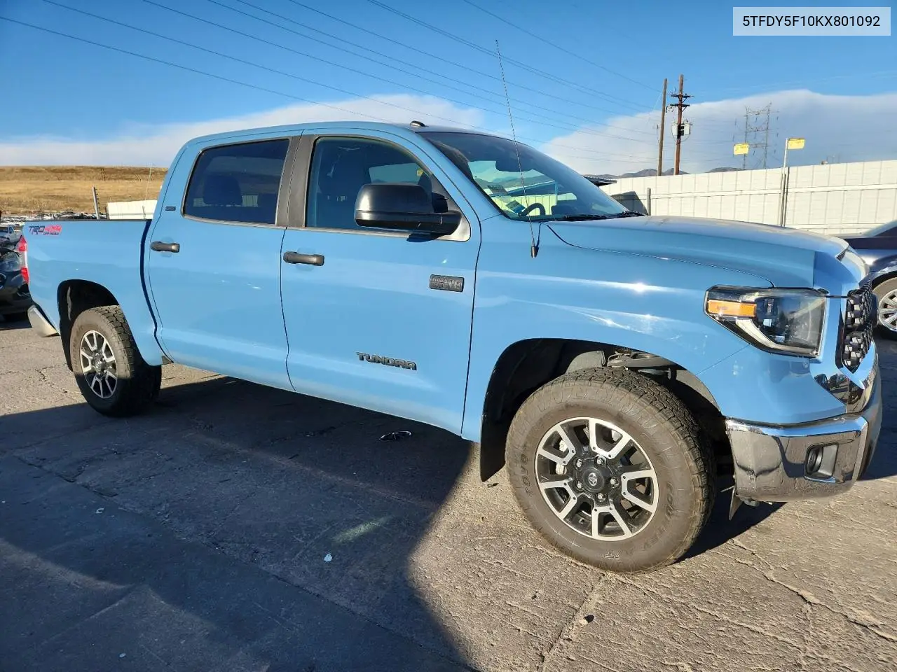 5TFDY5F10KX801092 2019 Toyota Tundra Crewmax Sr5