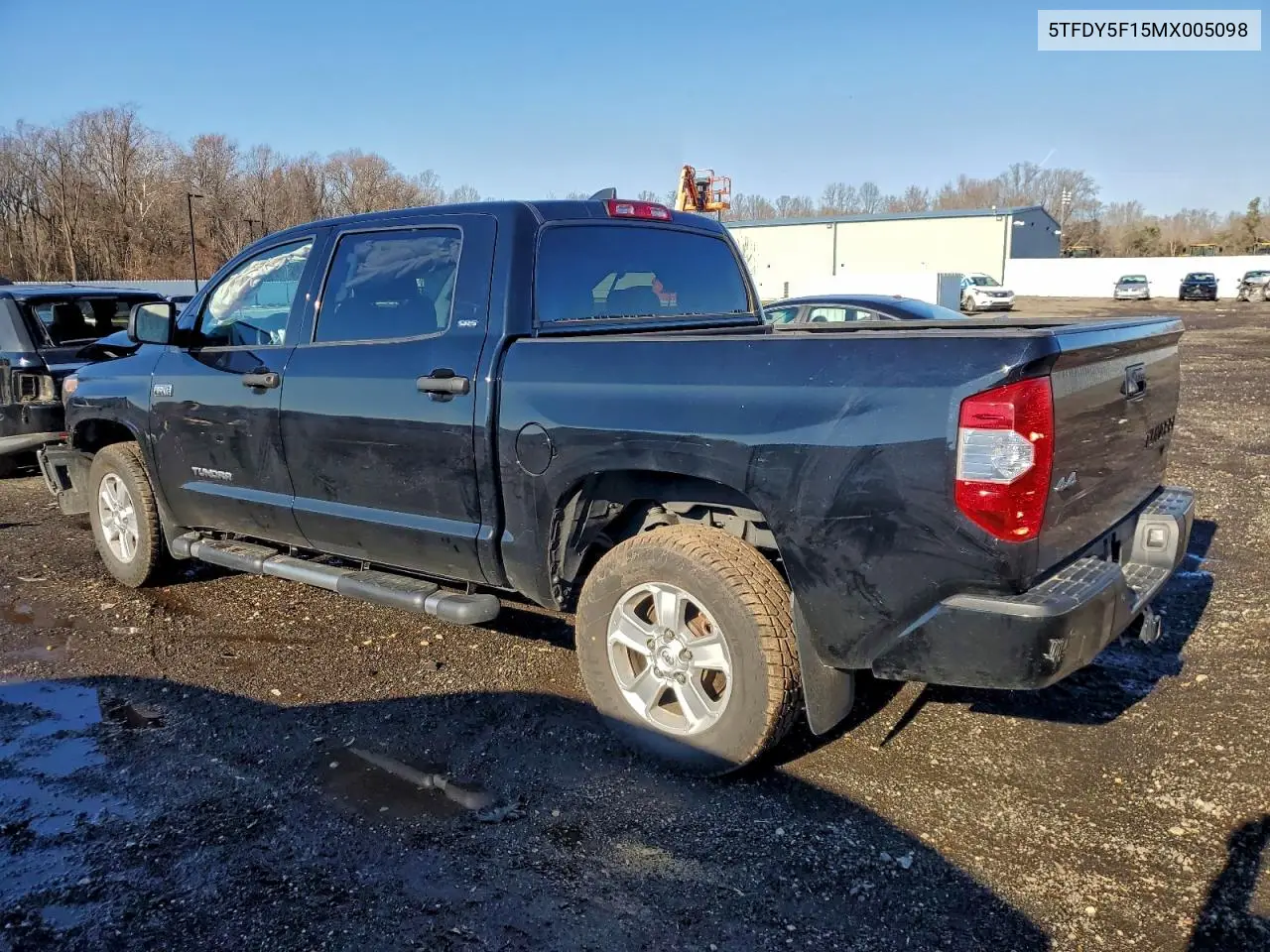 5TFDY5F15MX005098 2021 Toyota Tundra Crewmax Sr5