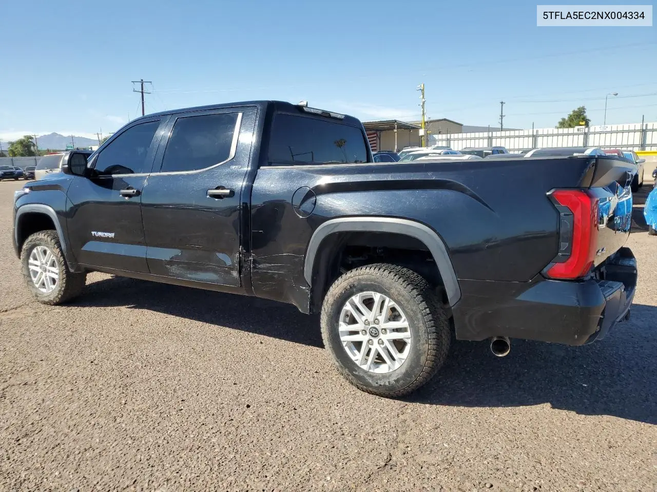 5TFLA5EC2NX004334 2022 Toyota Tundra Crewmax Sr5