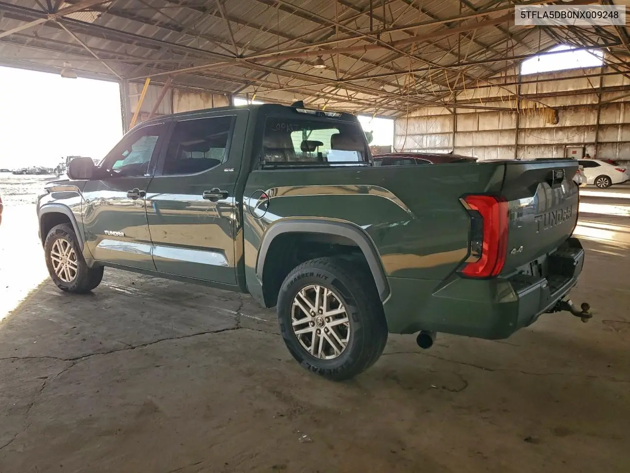 5TFLA5DB0NX009248 2022 Toyota Tundra Crewmax Sr