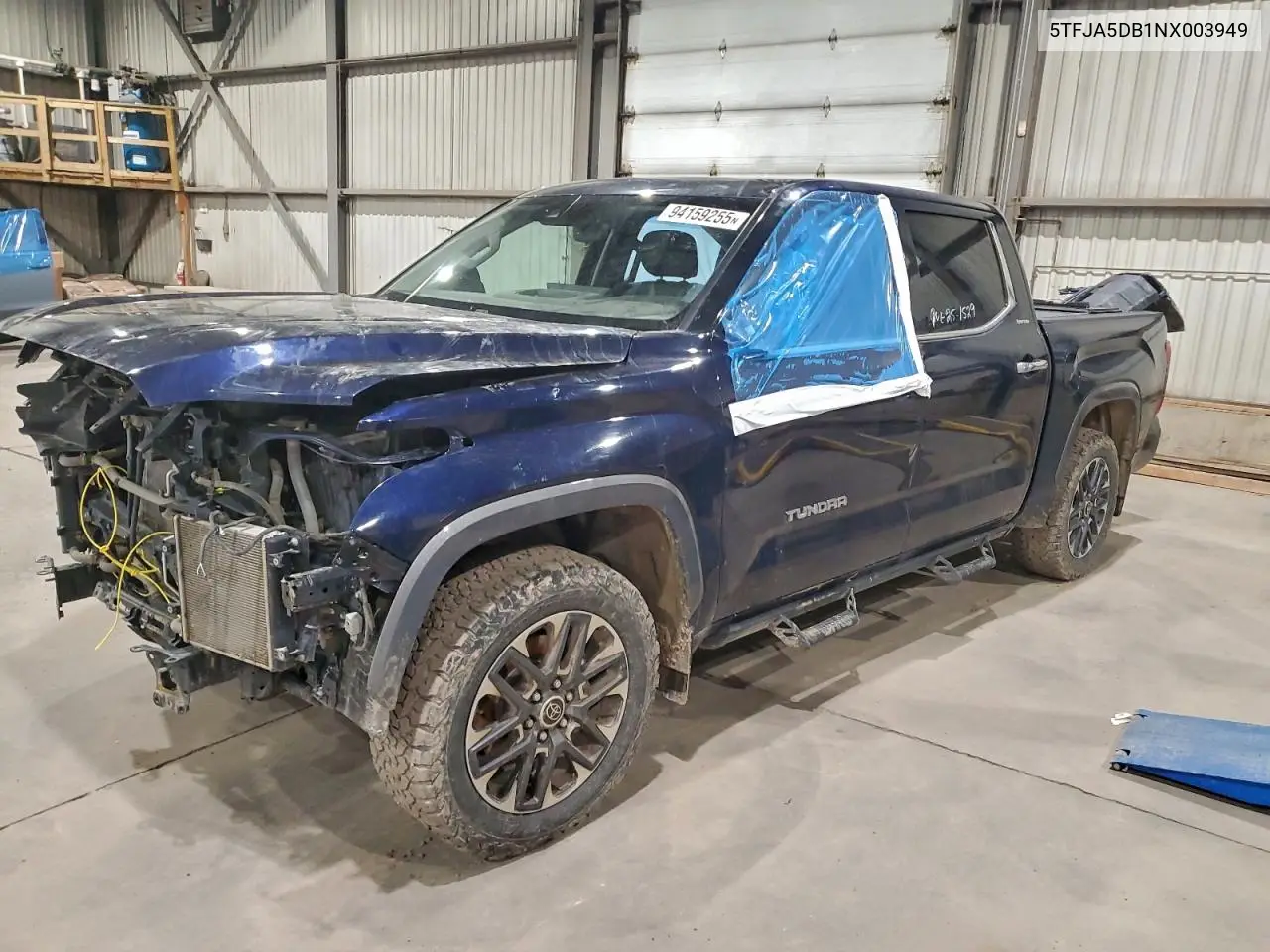 5TFJA5DB1NX003949 2022 Toyota Tundra Crewmax Limited
