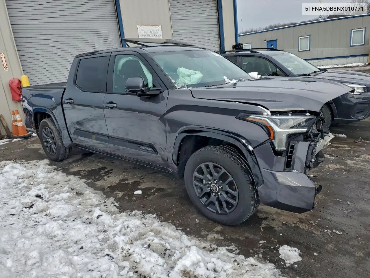 5TFNA5DB8NX010771 2022 Toyota Tundra Crewmax Platinum