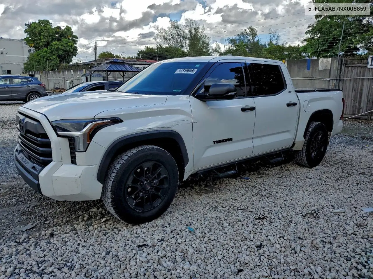 5TFLA5AB7NX008859 2022 Toyota Tundra Crewmax Sr