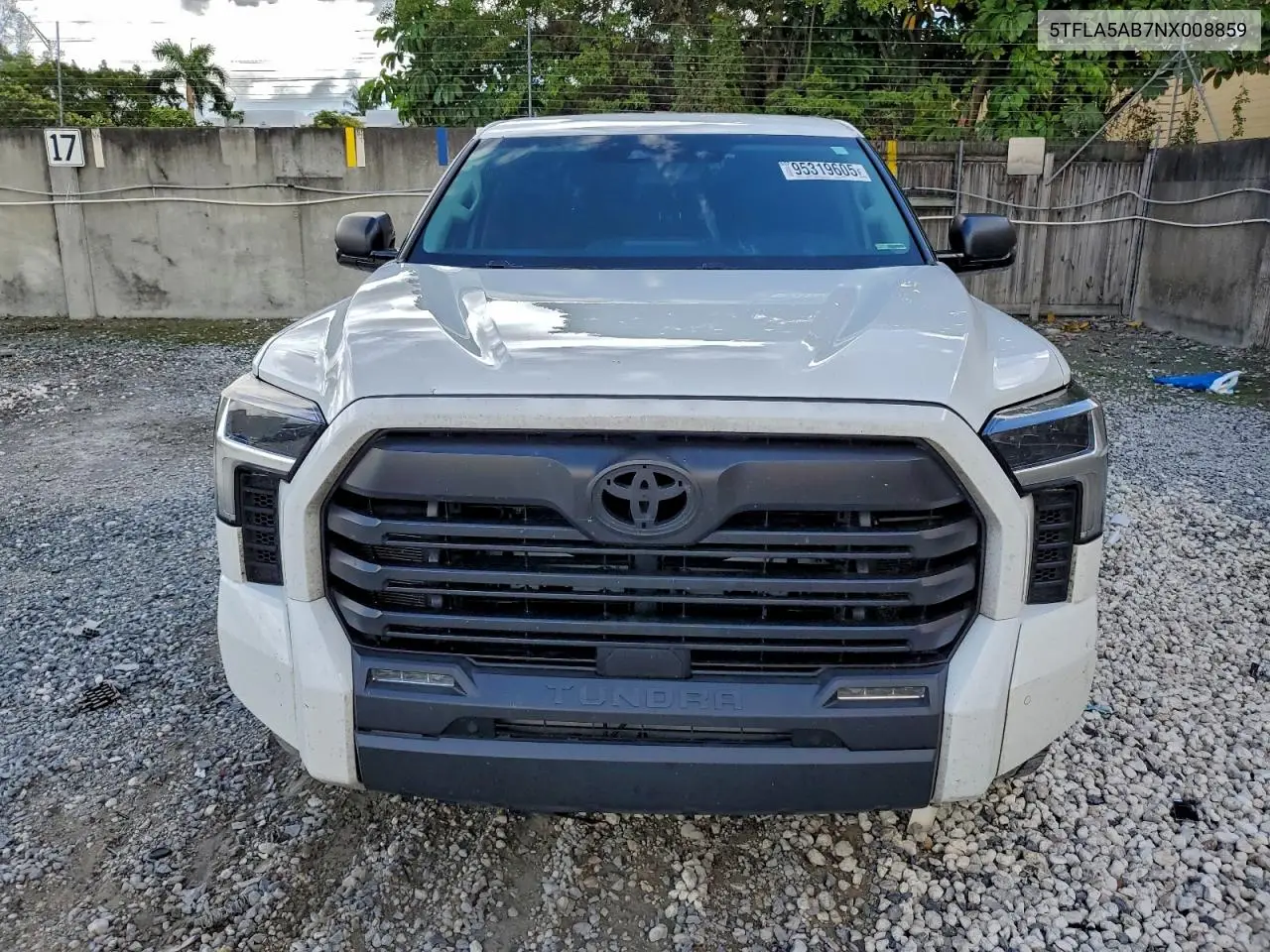 5TFLA5AB7NX008859 2022 Toyota Tundra Crewmax Sr