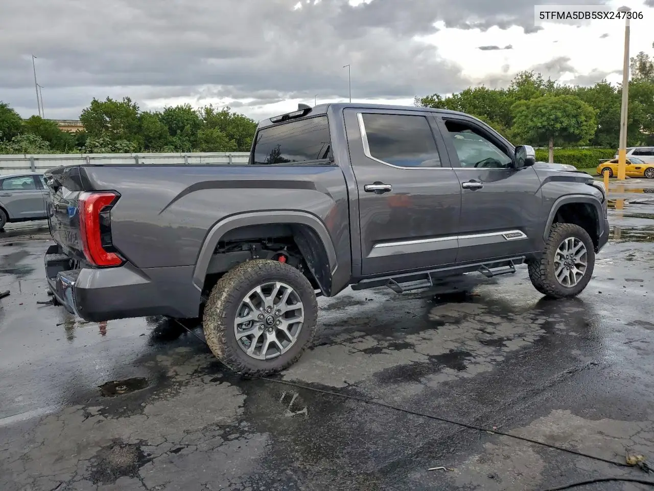 5TFMA5DB5SX247306 2025 Toyota Tundra Crewmax Platinum