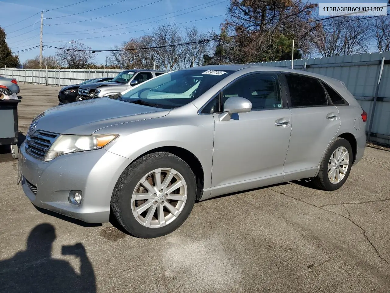 4T3BA3BB6CU031307 2012 Toyota Venza Le