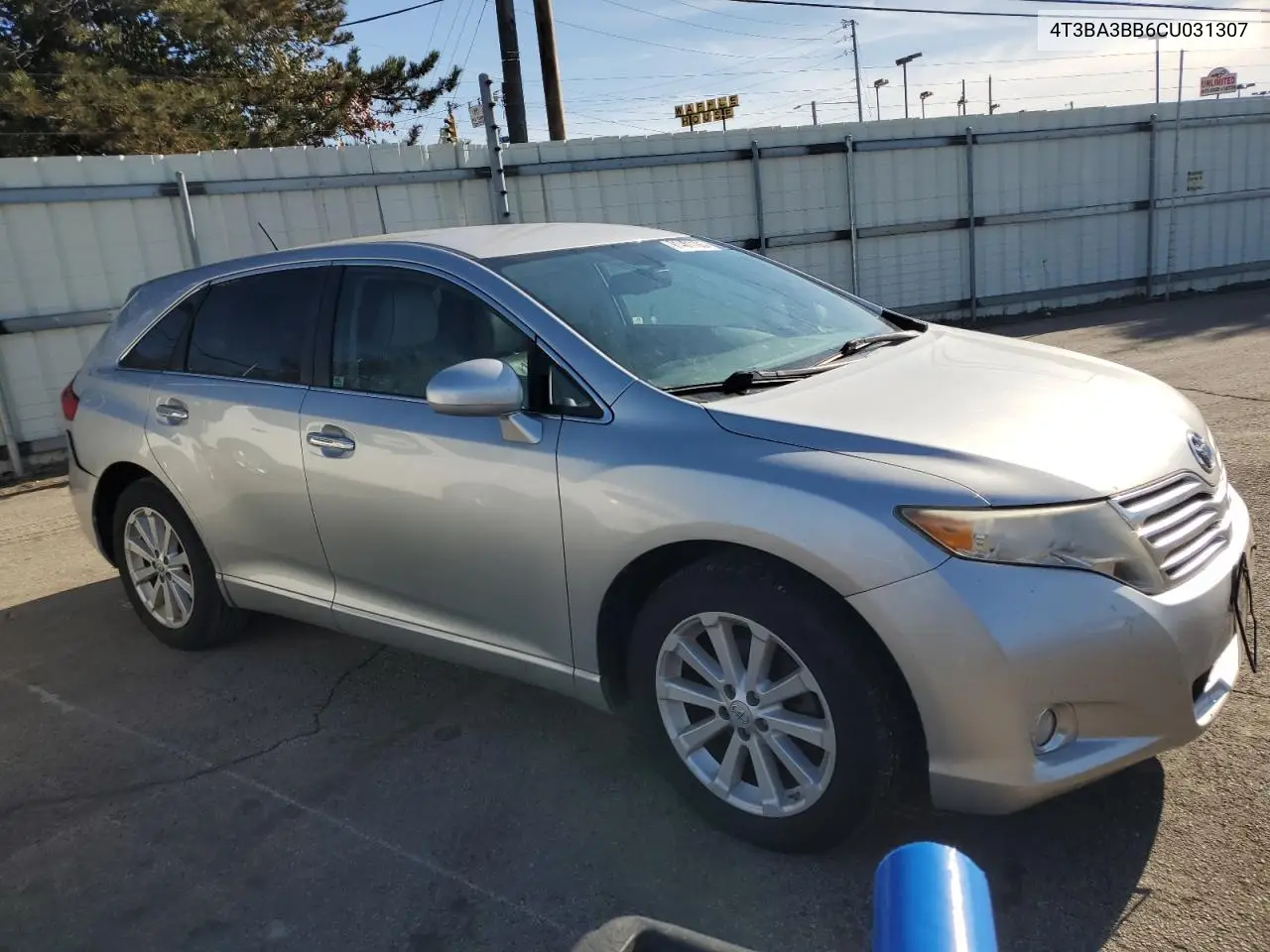 4T3BA3BB6CU031307 2012 Toyota Venza Le