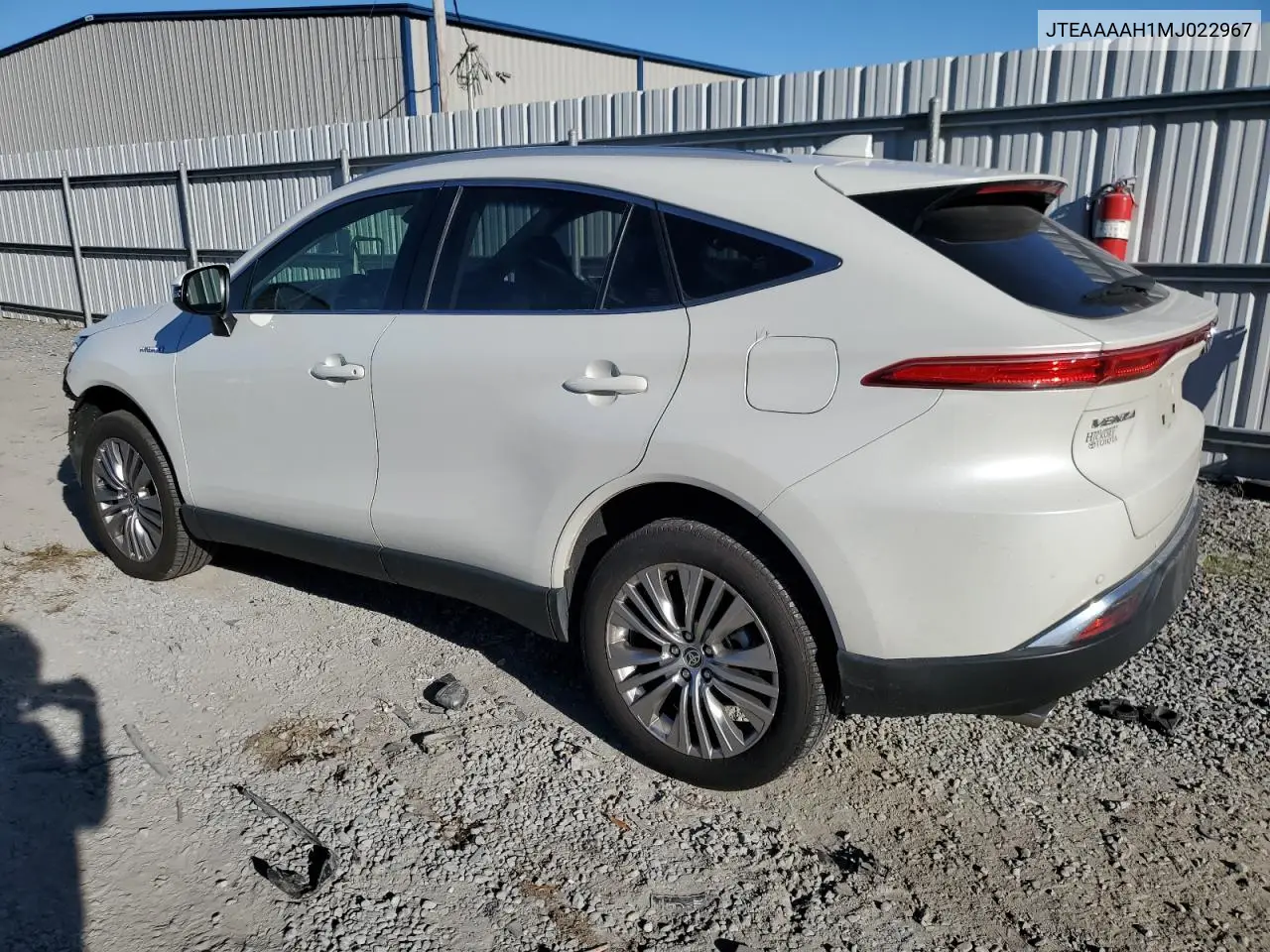 JTEAAAAH1MJ022967 2021 Toyota Venza Le
