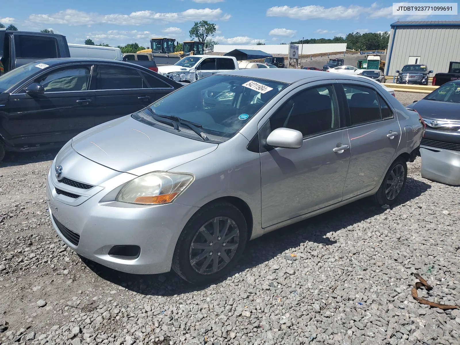 2007 Toyota Yaris VIN: JTDBT923771099691 Lot: 54211984