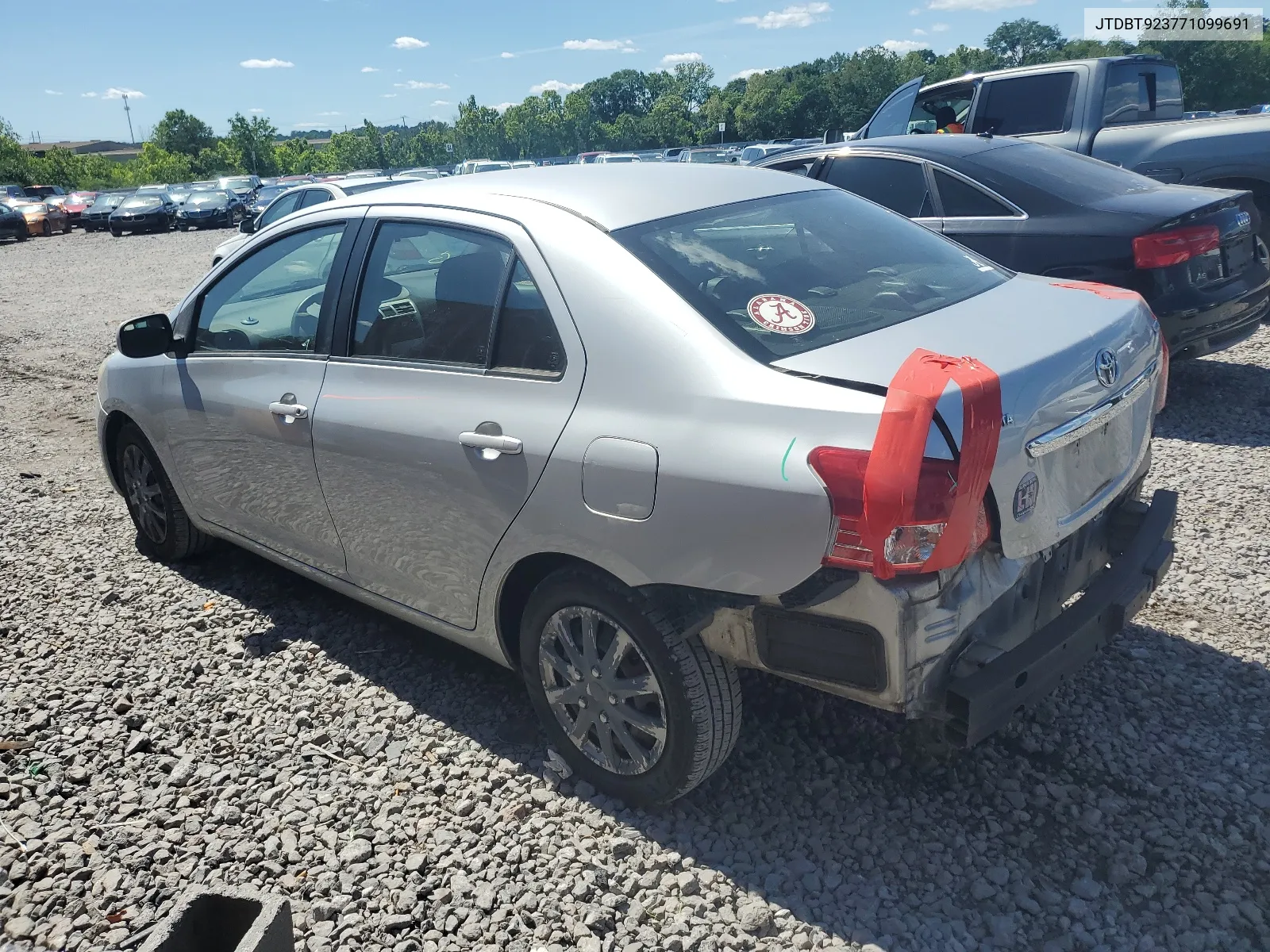 2007 Toyota Yaris VIN: JTDBT923771099691 Lot: 54211984