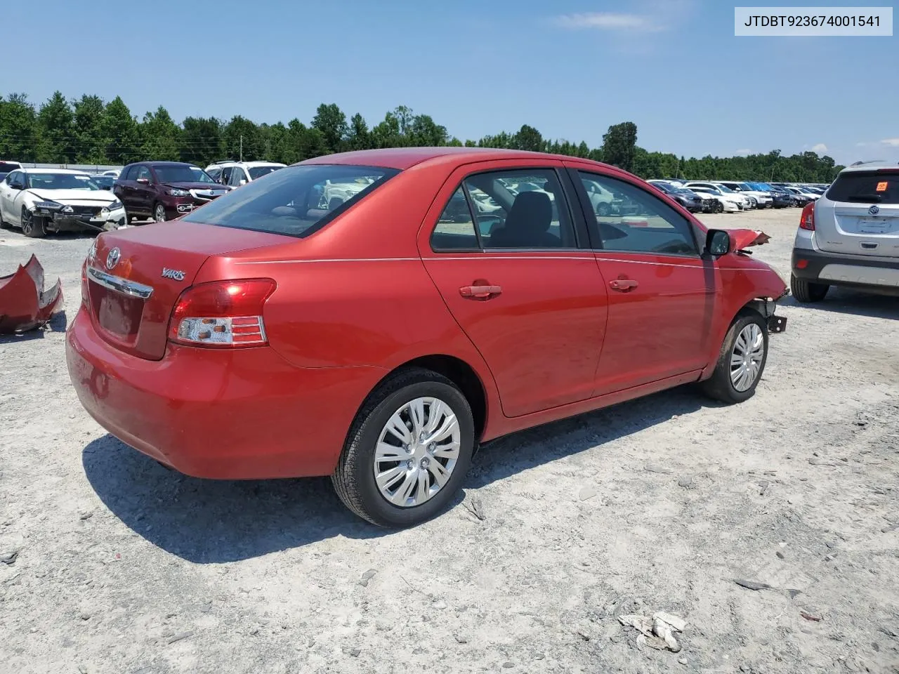 2007 Toyota Yaris VIN: JTDBT923674001541 Lot: 61502234