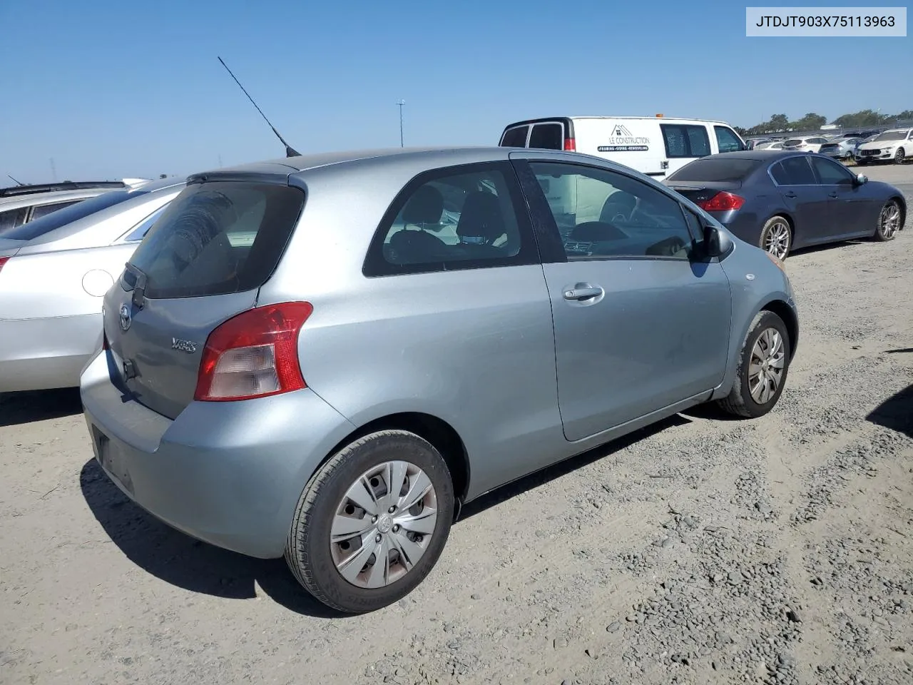 2007 Toyota Yaris VIN: JTDJT903X75113963 Lot: 62761464