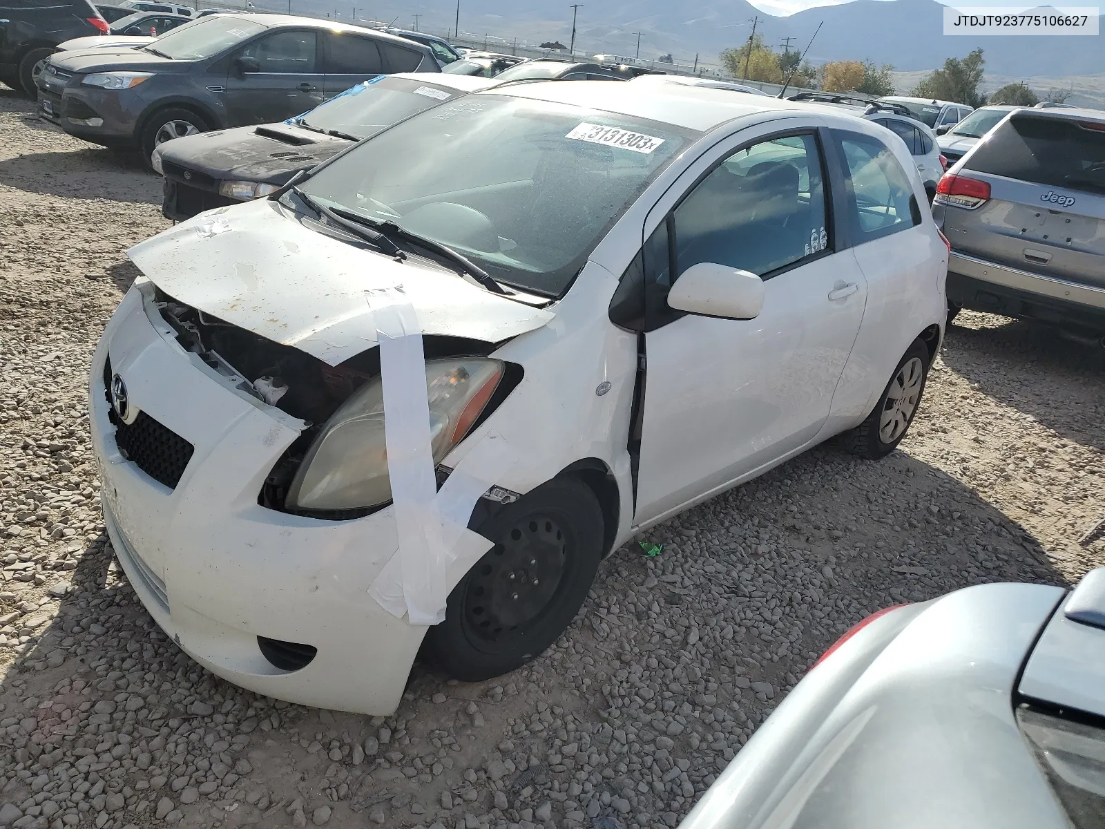 JTDJT923775106627 2007 Toyota Yaris