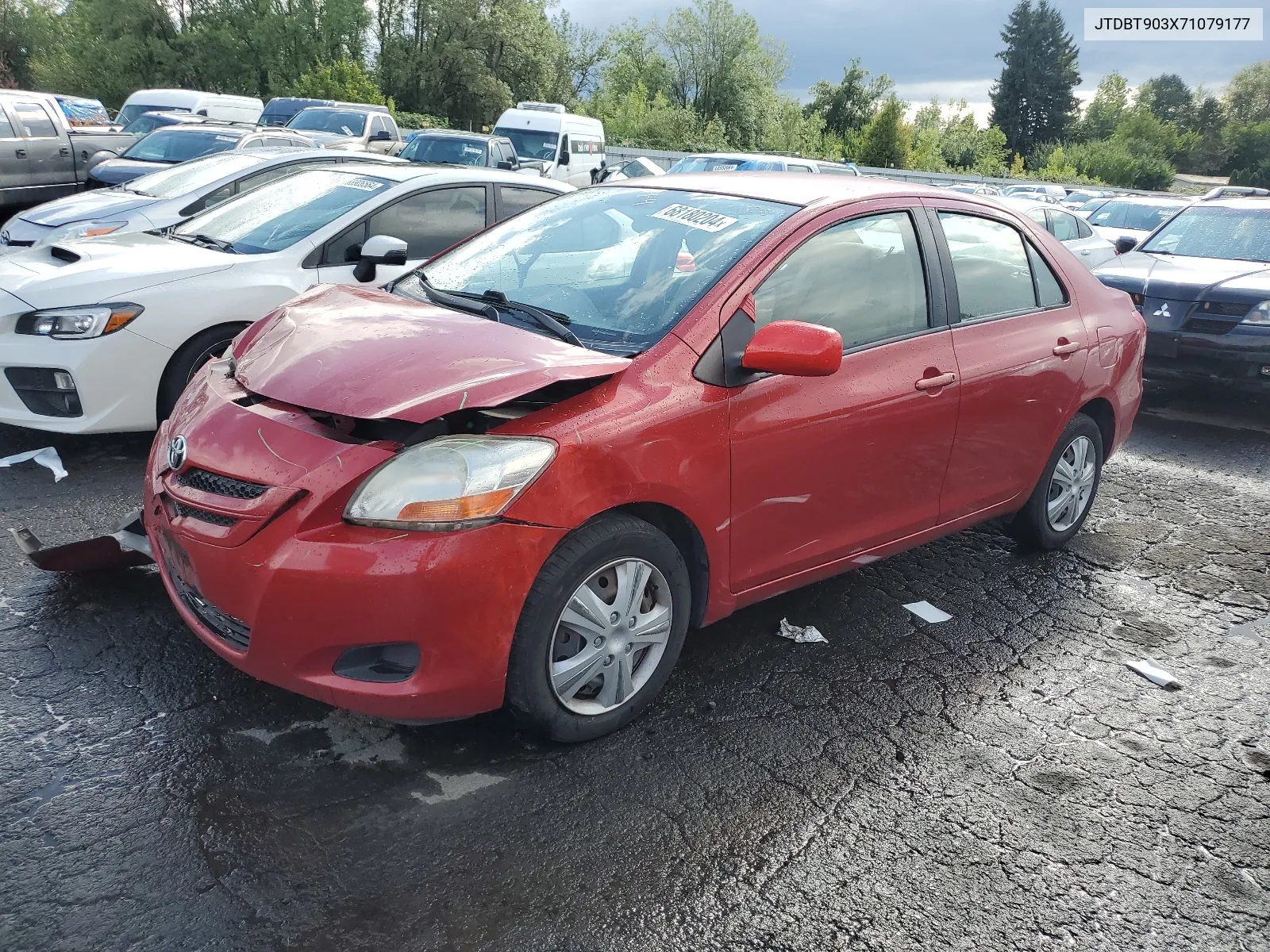 2007 Toyota Yaris VIN: JTDBT903X71079177 Lot: 68180204