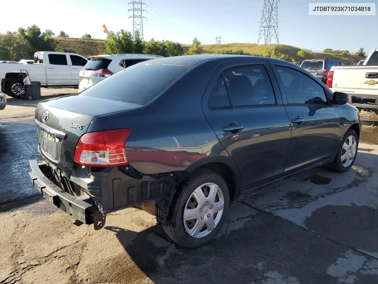 2007 Toyota Yaris VIN: JTDBT923X71034818 Lot: 69411554