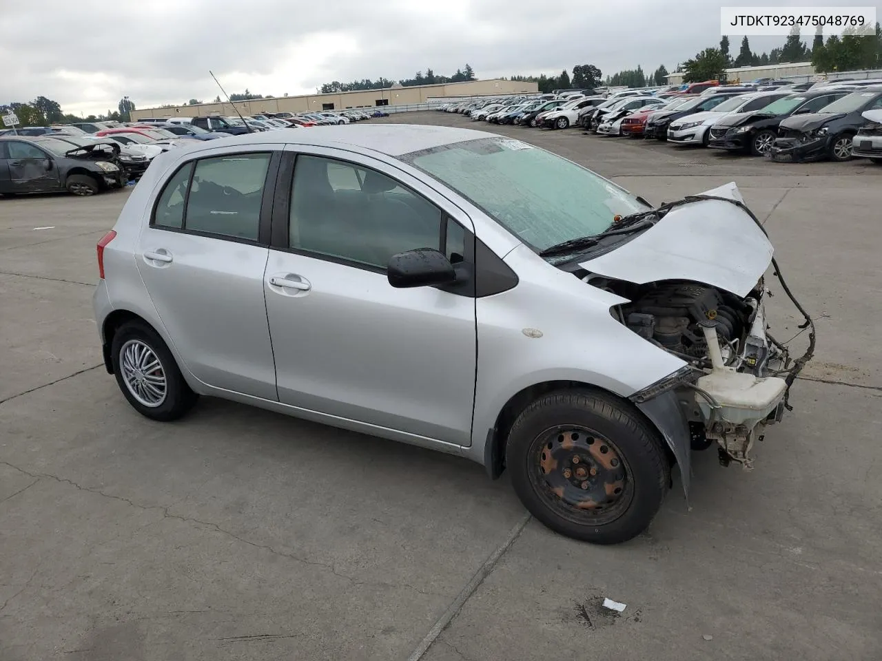 2007 Toyota Yaris VIN: JTDKT923475048769 Lot: 70217634