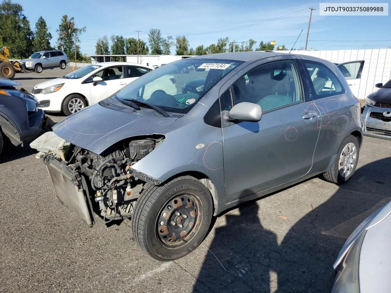 JTDJT903375089988 2007 Toyota Yaris