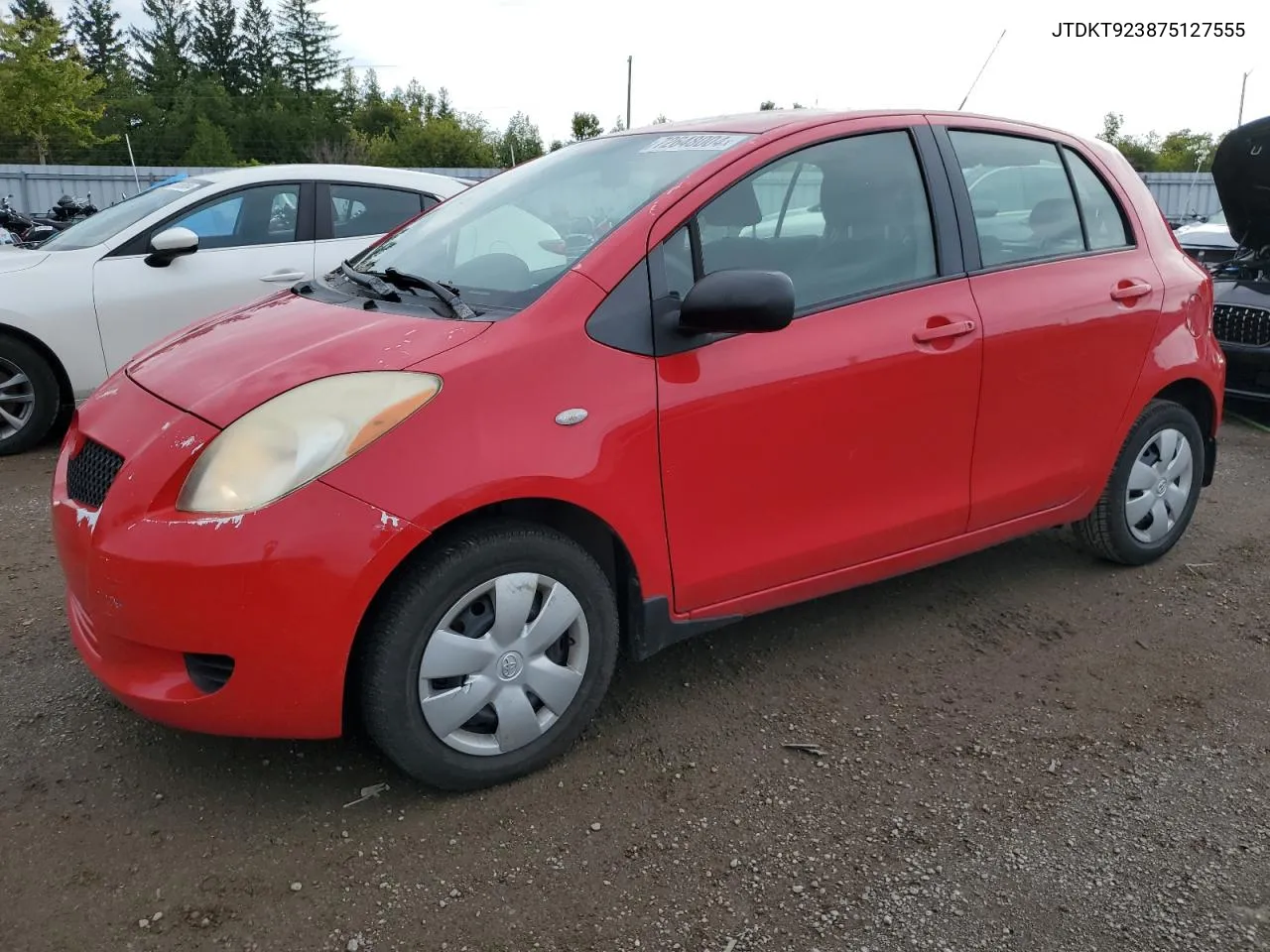 2007 Toyota Yaris VIN: JTDKT923875127555 Lot: 72648004